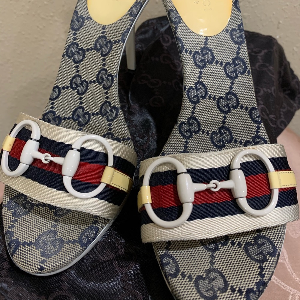 Gucci(Authentic) High Heel Slides - image 1